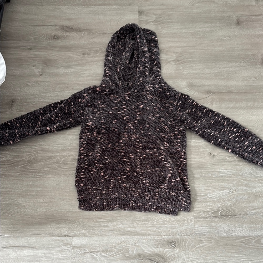 Kid's Black and Pink Hooded Sweater